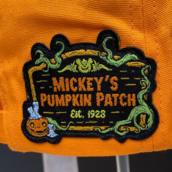 Disney Parks Mickey's Pumpkin Patch Halloween Glow in the Dark Baseball Cap Hat - Picture 6 of 13